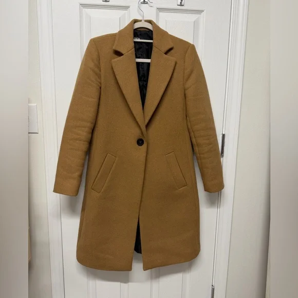 ZARA Wool Blend Coat - Picture 5 of 8